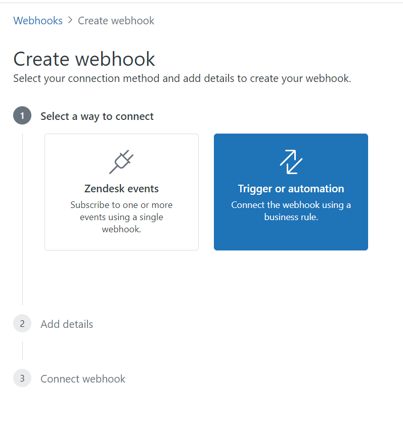 Zendesk trigger or automation